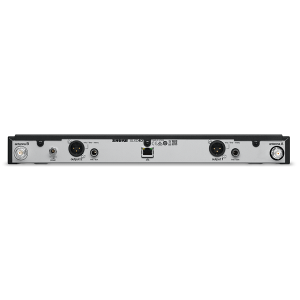 SLXD4D=-G58 SLXD DIGITAL DUAL-CHANNEL WIRELESS RACKMOUNT RECEIVER / 1RU / RECEIVER COMPONENT ONLY